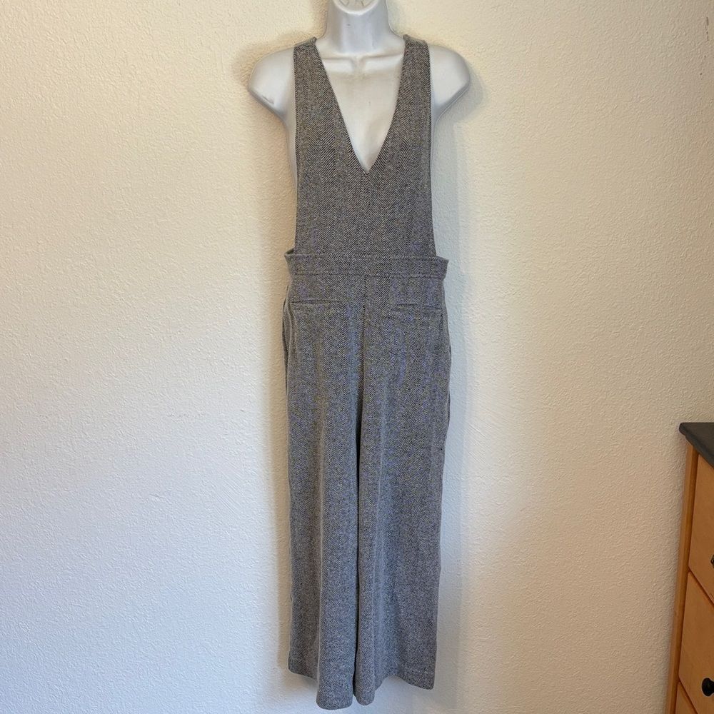Madewell Herringbone V-Neck Overalls Size 4